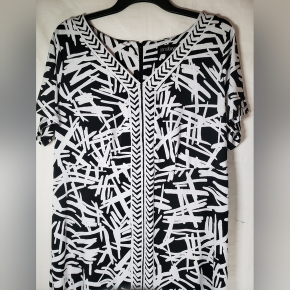 Lane Bryant Black and White Dress Sz 14/16 - Picture 3 of 9